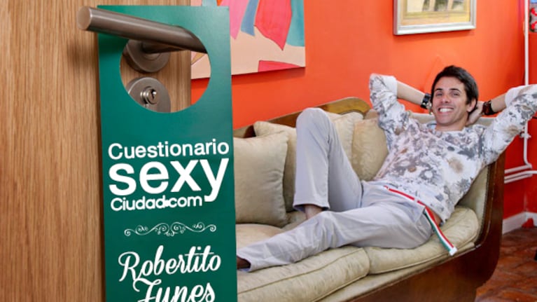 Robertito Funes Ugarte no se calló nada en el Cuestionario Sexy de Ciudad.com.