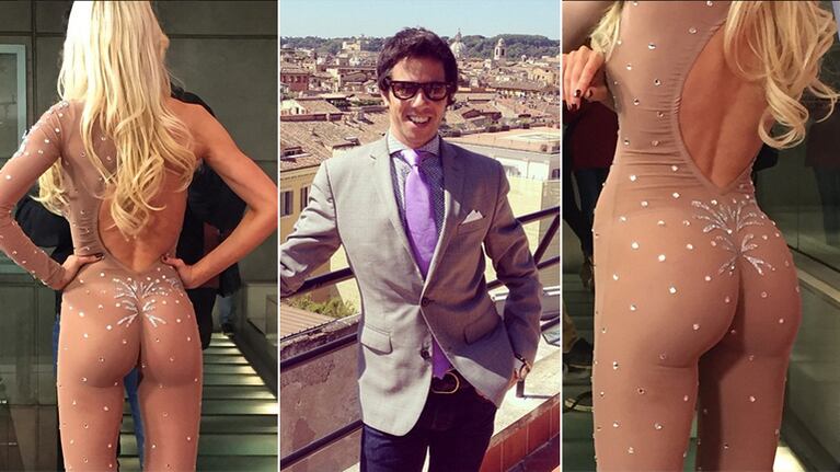 Robertito Funes y las fotos indiscretas del look infartante de Luli Salazar. (Foto: Instagram)