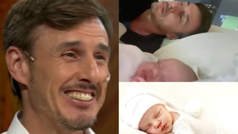 Roberto García Moritán compartió la foto más tierna con Ana, mirando su primer partido de fútbol juntos.