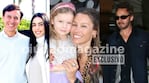 Roberto García Moritán, Pampita con Anita y Benjamín Vicuña (Fotos: Movilpress)