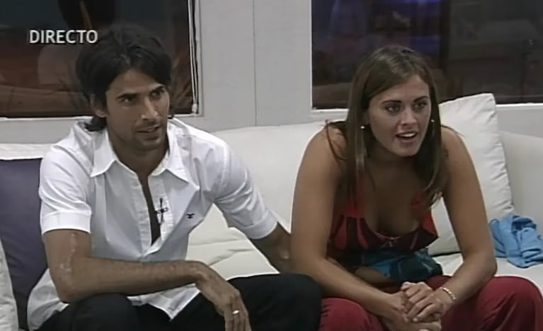 Roberto Parra y Silvina Luna en la segunda edición de Gran Hermano 2001.