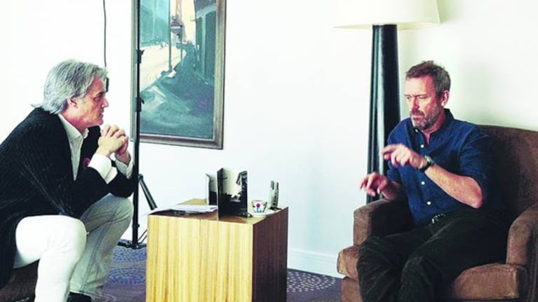 Roberto Pettinato entrevistó a Hugh Laurie. (Foto: Web)