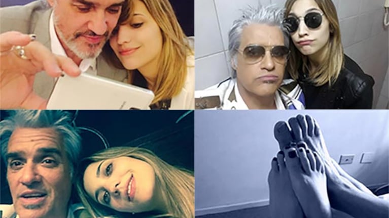 Roberto Pettinato y su novia Daiana. (Foto: Twitter)