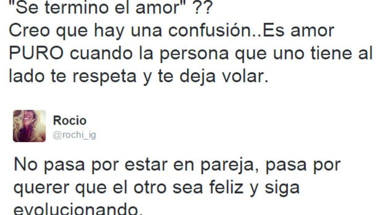 Rochi Igarzábal, sobre Nico Riera: "¿Se terminó el amor?, creo que hay una confusión…" (Foto: Twitter)