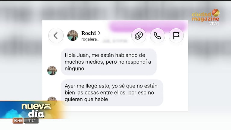 Rocío Galera sobre la China Suárez y Mauro Icardi.