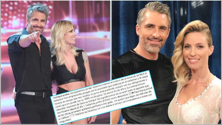 Rocío Guirao Díaz reveló el motivo por el que Nicolás Paladini no estará más en el Bailando (Fotos: Instagram)