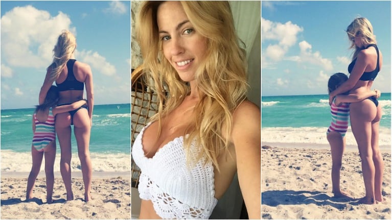 Roció Guirao Diaz, una mamá súper sexy en la playa. Foto: Instagram