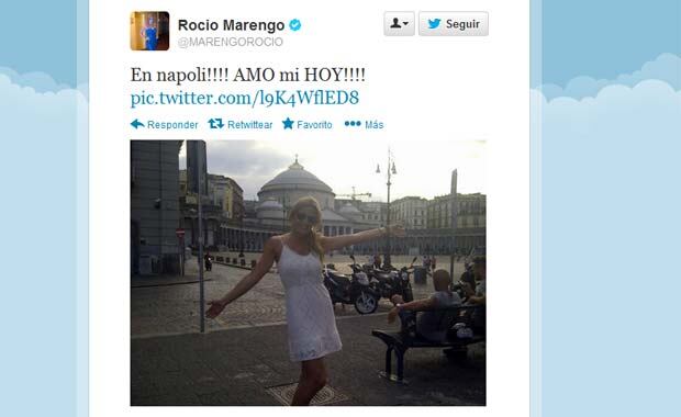 Rocío Marengo: "!En napoli!!!! AMO mi HOY!!!!". (Foto: @MARENGOROCIO)