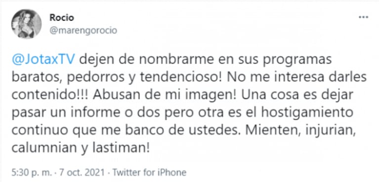 Rocio Marengo estalló con todo contra América: "¿Tengo que contarles de mis trastornos de ovulación en TV?"