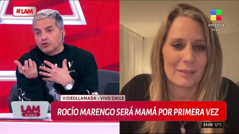 Rocío Marengo hablo en LAM (Foto: captura de América).