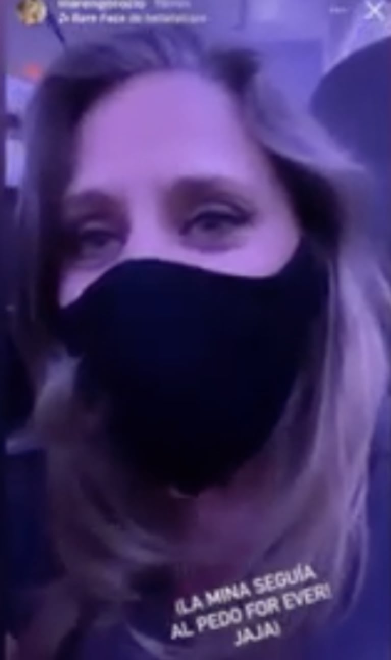 Rocío Marengo regresó a la Argentina, pero anunció que seguirá de vacaciones: "La mina seguía al ped... siempre"