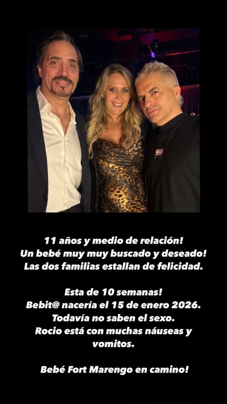 Rocío Marengo y Eduardo Fort esperan su primer hijo. (Foto: @angeldebritooki)