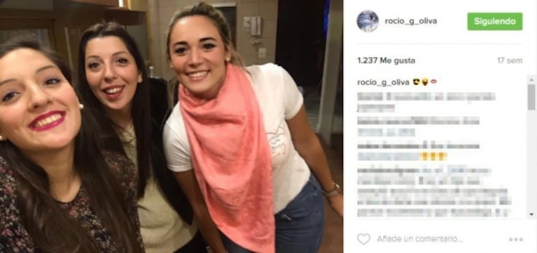 Rocío Oliva con Jana Maradona, cómplices en Buenos Aires: "Almorzando con Janita"