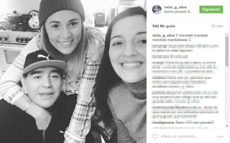 Rocío Oliva con Jana Maradona, cómplices en Buenos Aires: "Almorzando con Janita"