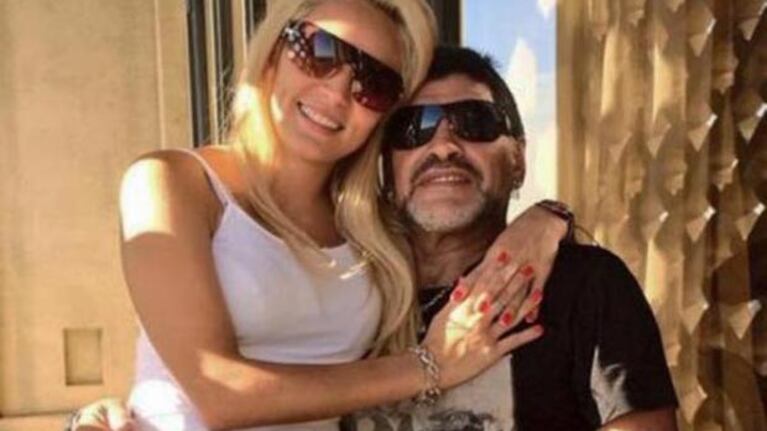 Rocío Oliva y Diego Armando Maradona, cerca de la conciliación. (Foto: Web)