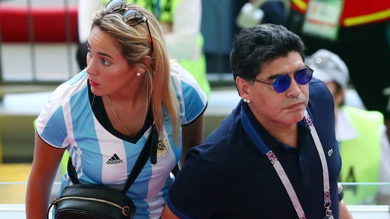 Rocío Oliva y Diego Maradona habían iniciado una relación en 2013. (Foto: Reuters).