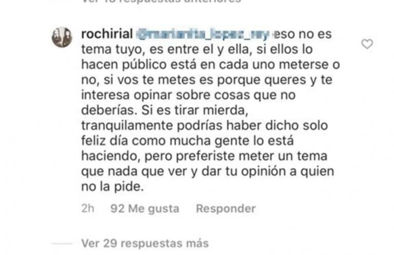 Rocío Rial salió explosiva al cruce de una seguidora de Jorge que cuestionó el amor de sus hijas: "Venís a tirar mier..."
