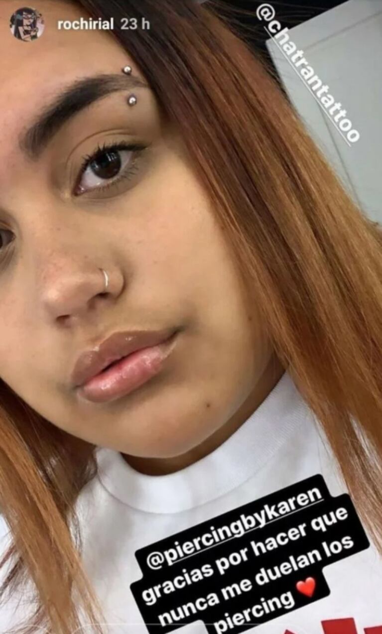 Rocío Rial se atrevió a un súper cambio en su look: cabello pelirrojo y primeros piercings