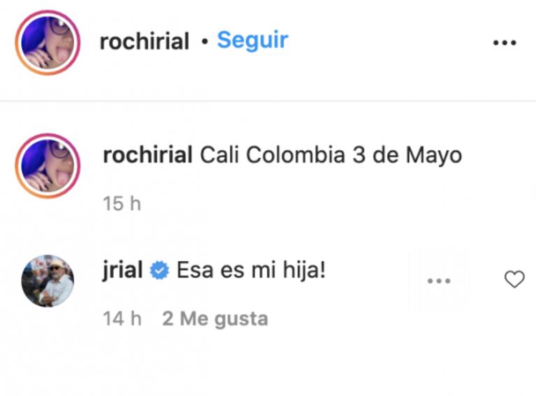 Rocío Rial volvió a Instagram con un fuerte posteo y Jorge reaccionó: "¡Esa es mi hija!"