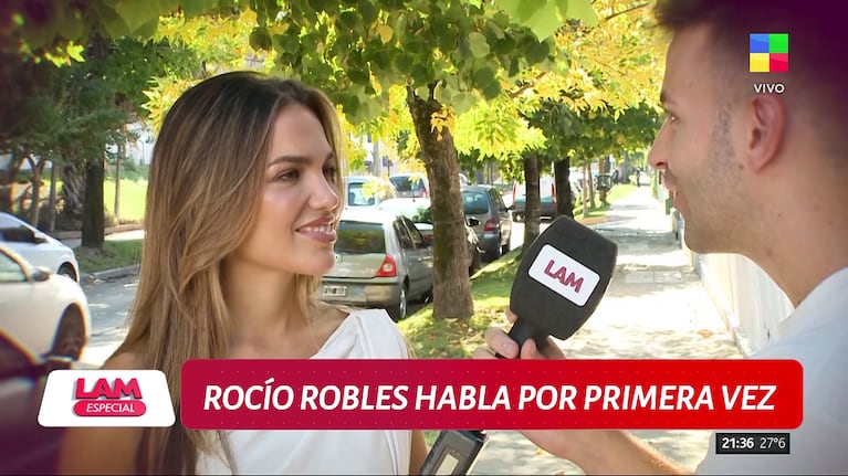 Rocío Robles habló de Adrián Suar en LAM (Foto: captura de América).