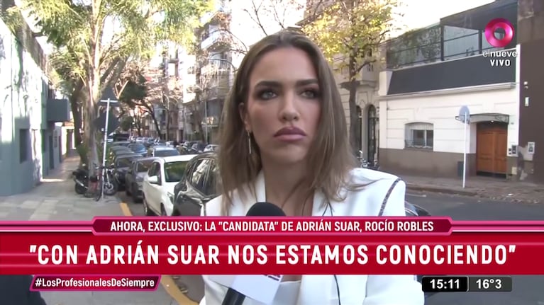 Rocío Robles habló en Los Profesionales de Siempre (Foto: captura de Canal 9).