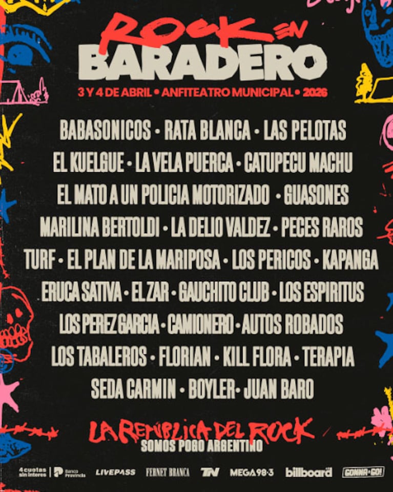 Rock en Baradero 2025. Foto de prensa.