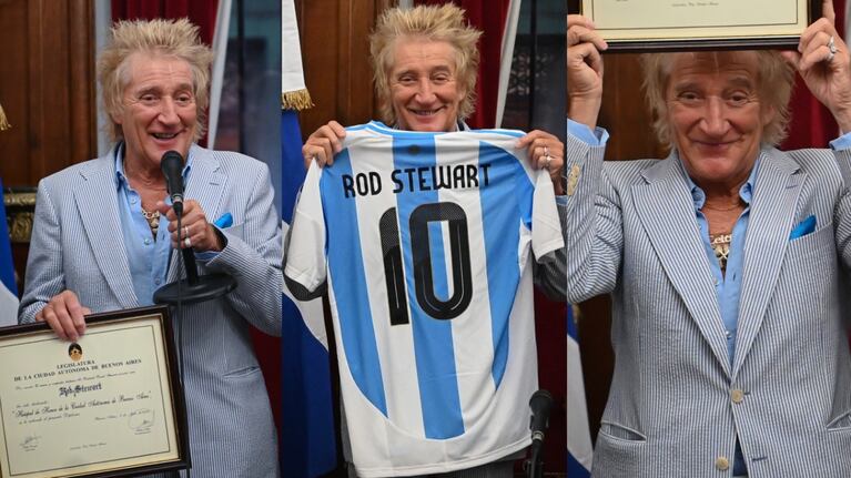 Rod Stewart fue declarado Huésped de Honor de la Ciudad de Buenos Aires