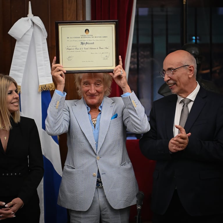 Rod Stewart fue declarado Huésped de Honor de la Ciudad de Buenos Aires