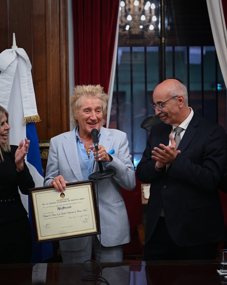 Rod Stewart fue declarado Huésped de Honor de la Ciudad de Buenos Aires