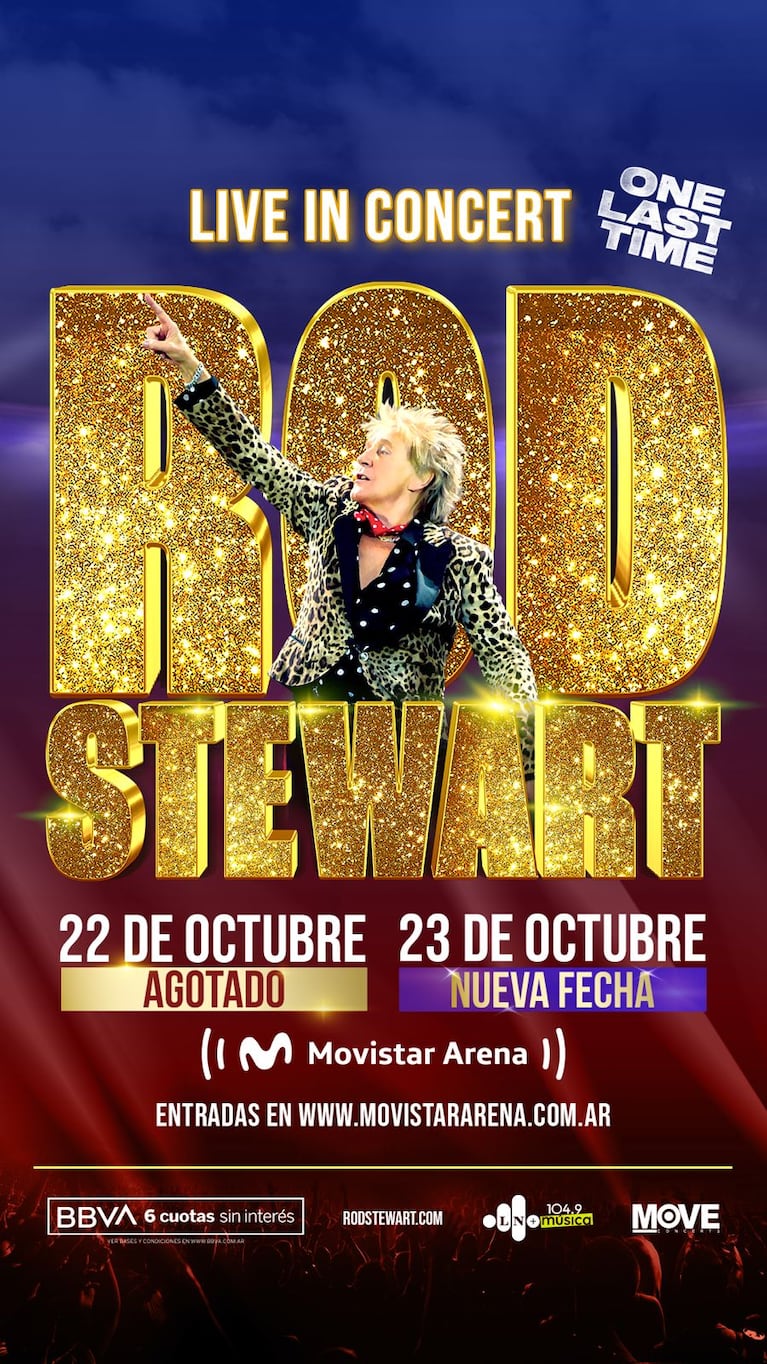 Entradas Rod Stewart: nueva fecha en Movistar Arena | Ciudad Magazine