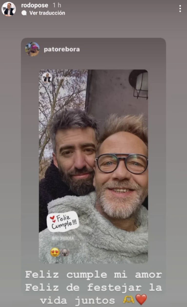 Rodolfo, el papá de Nacho Castañares, presentó a su nuevo novio: “Mi amor”