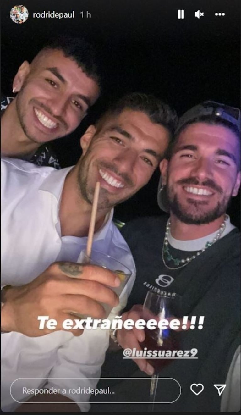 Rodrigo de Paul compartió fotos del gran festejo de cumpleaños de Messi: diversión en Ibiza con varios futbolistas 