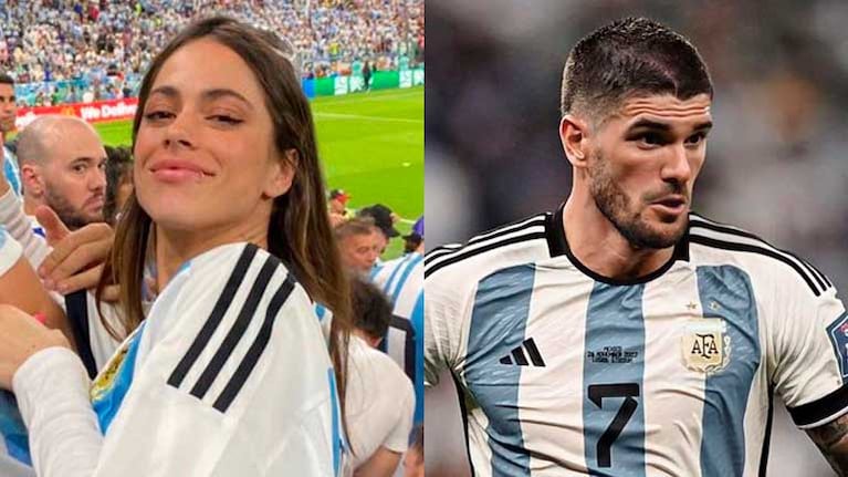 Rodrigo de Paul le dedicó un tierno mensaje a Tini Stoessel tras la vitoria ante México