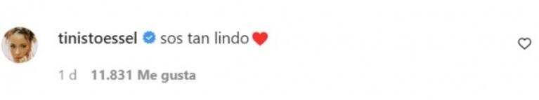 Rodrigo de Paul publicó una postal romántica con Tini Stoessel y ella reaccionó