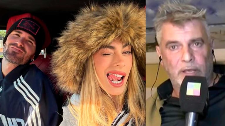 Rodrigo De Paul, Tini Stoessel y Horacio Homs (Fotos: Instyagram @tinistoessel / captura América TV)