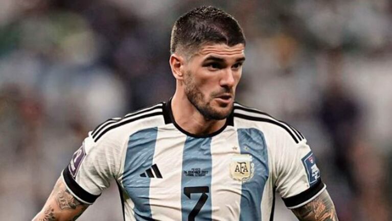 Rodrigo de Paul y el llamativo apodo que le pusieron sus compañeros en el Mundial Qatar 2022.