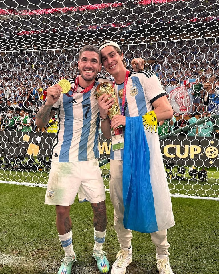 Rodrigo de Paul y Fran Stoessel. (Foto: @franstoessell)
