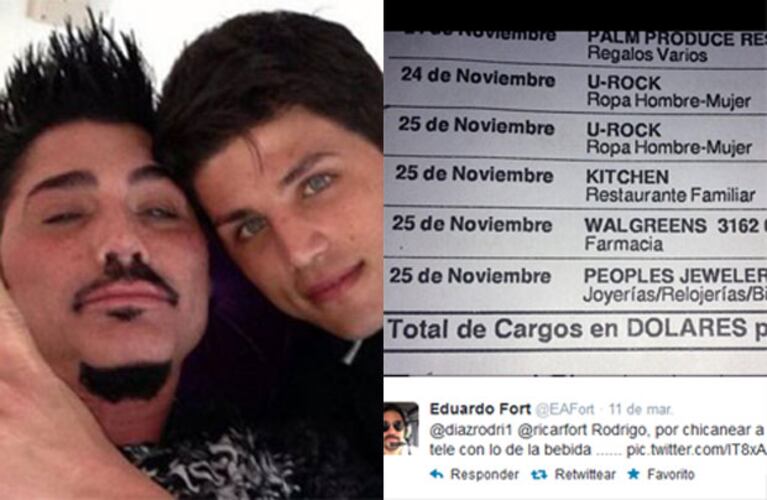 Rodrigo Díaz habría realizado una serie de gastos el día de la muerte de Fort. (Fotos: Web y Twitter)