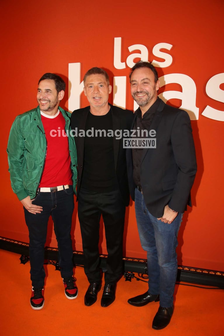 Rodrigo Lussich, Adrián Suar y Adrián Pallares (Foto: Movilpress)