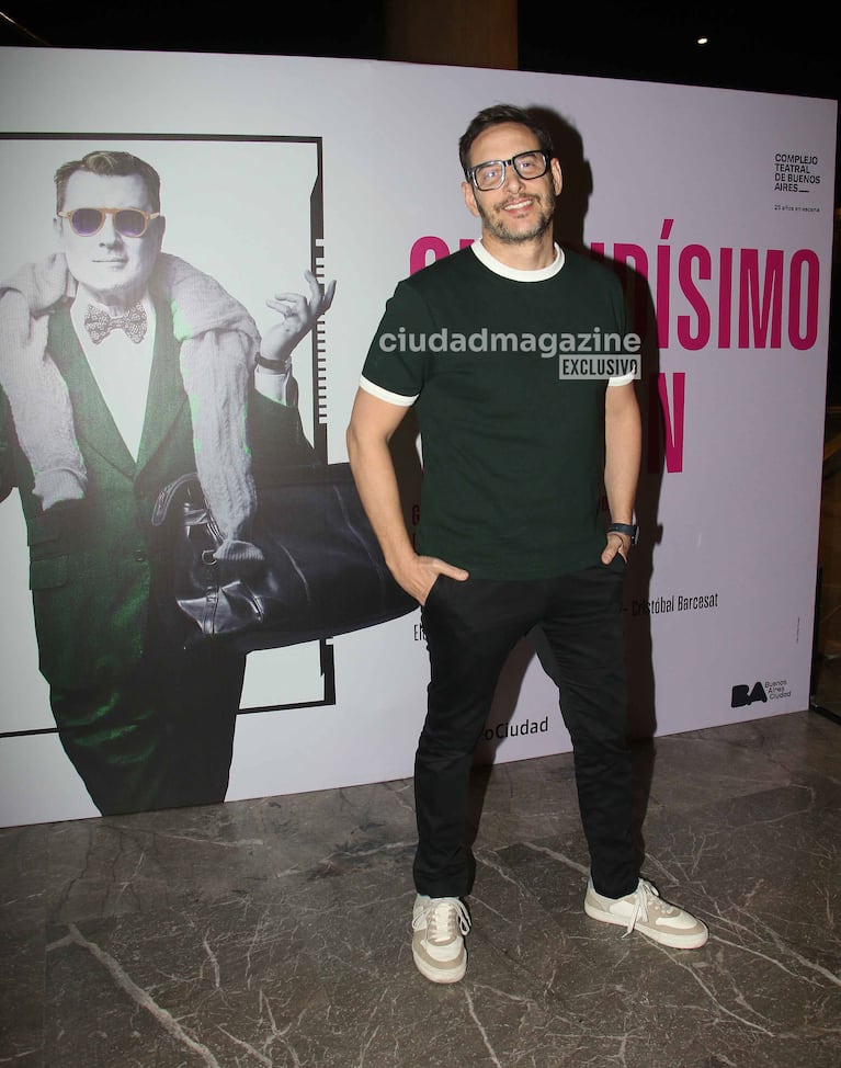 Rodrigo Lussich en el estreno de Gabriel Oliveri (Foto: Movilpress).