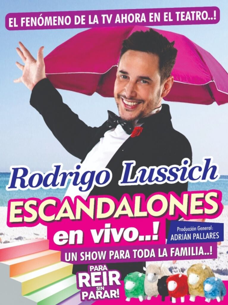 Rodrigo Lussich hará una versión teatral de Los Escandalones durante enero en Mar del Plata