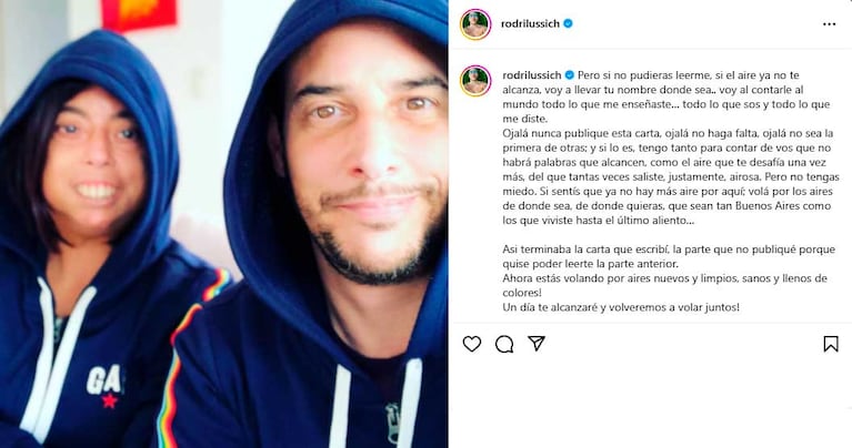 Rodrigo Lussich y Meche Portillo: el posteo del periodista (Foto: Instagram)
