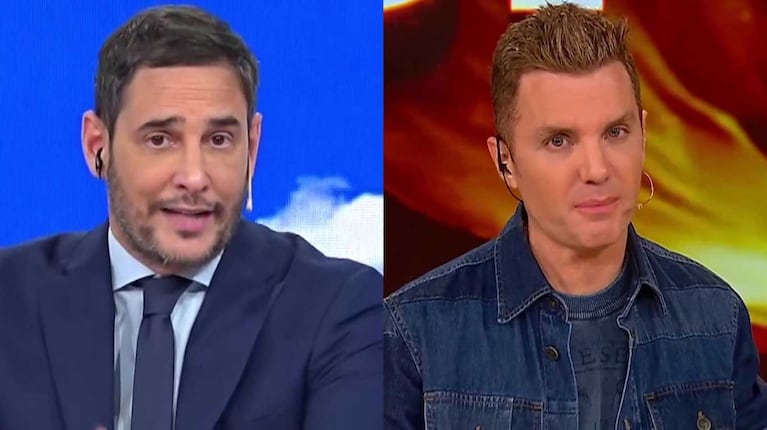 Rodrigo Lussich y Santiago del Moro (Fotos: capturas América TV y Telefe)