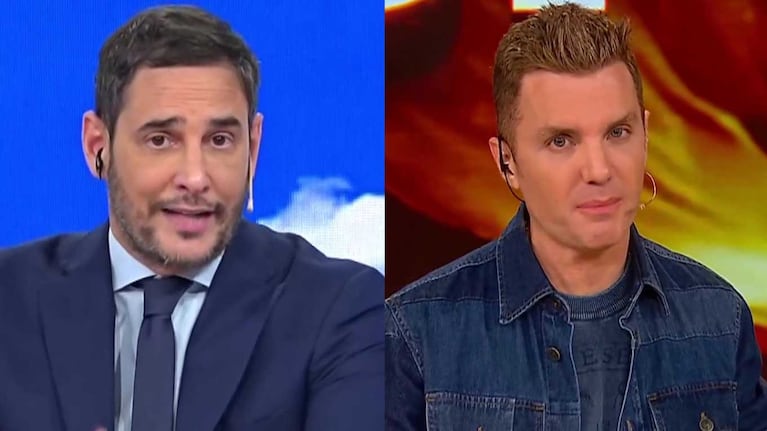 Rodrigo Lussich y Santiago del Moro (Fotos: capturas América TV y Telefe)