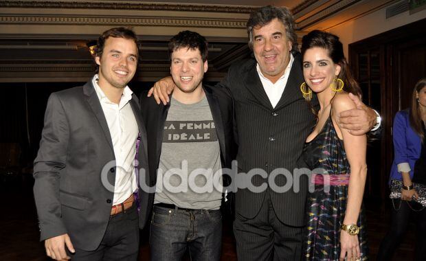 Rojas, Kaczka, Rodríguez y Sari en la gala de Discar. (Foto: Jennifer Rubio)