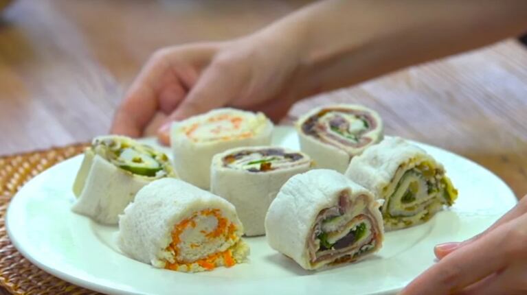 Rolls de miga: receta simple, paso a paso 