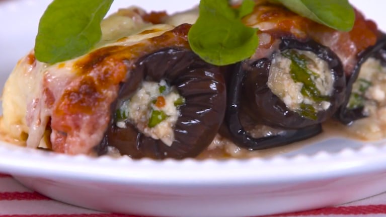 Rolls de ricota y berenjena: una forma original y liviana de disfrutar un plato lleno de sabor