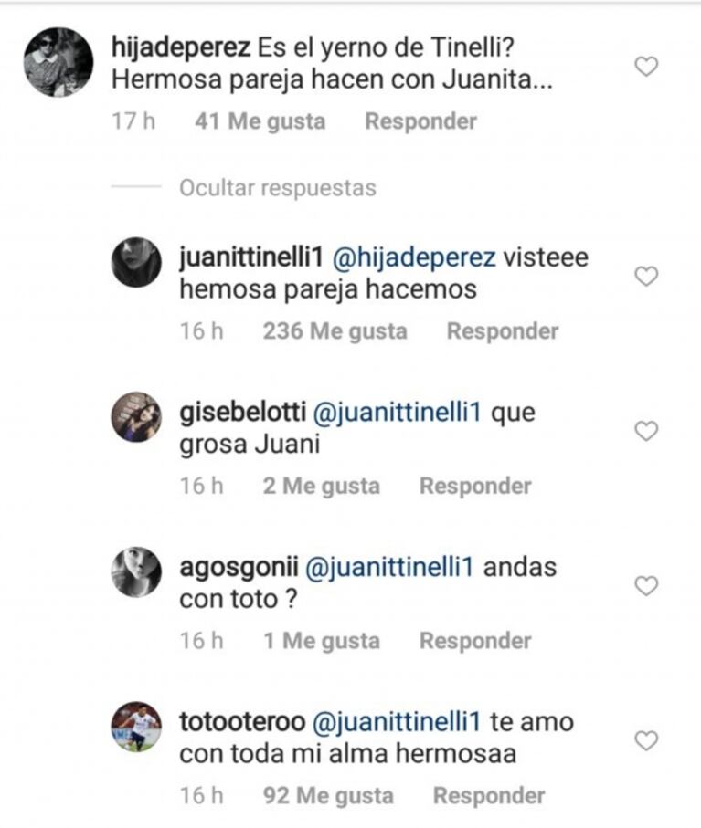 ¡Romance teen confirmado! Juanita Tinelli, de novia con el hijo de Florencia Peña: sus tiernos mensajes en las redes sociales