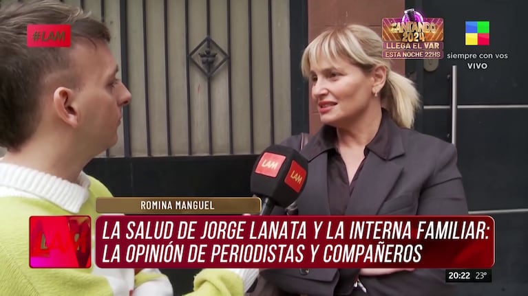 Romina Manguel habló con LAM de Jorge Lanata.