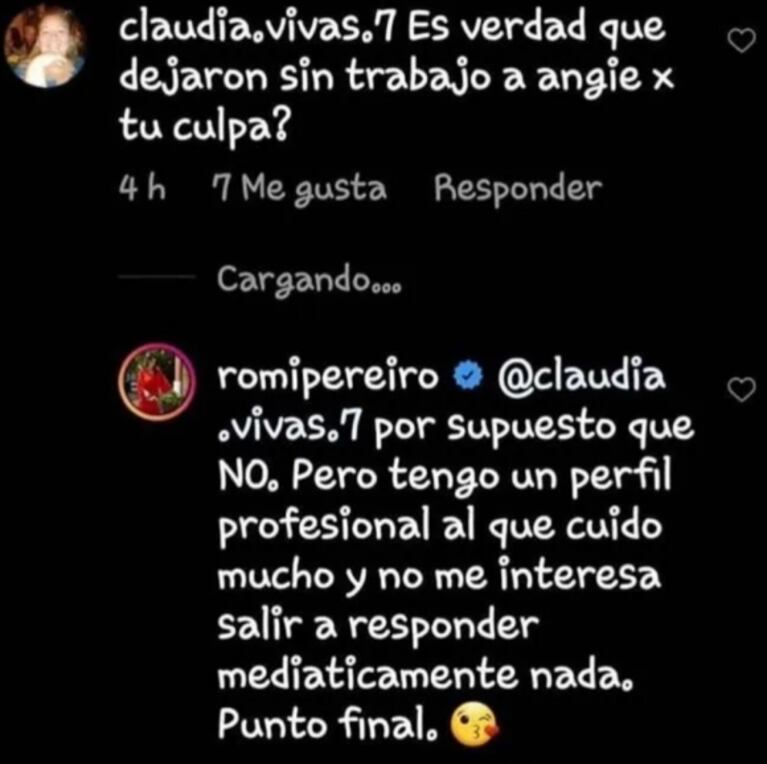 Romina Pereiro habló de la salida de Angie Balbiani de Intrusos y negó que fuera por su culpa: "No es verdad"
